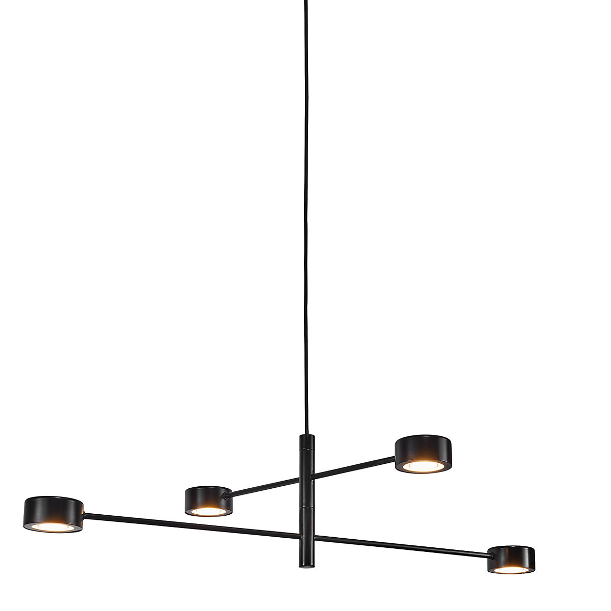 Clyde, lámpara de suspensión LED 4 focos