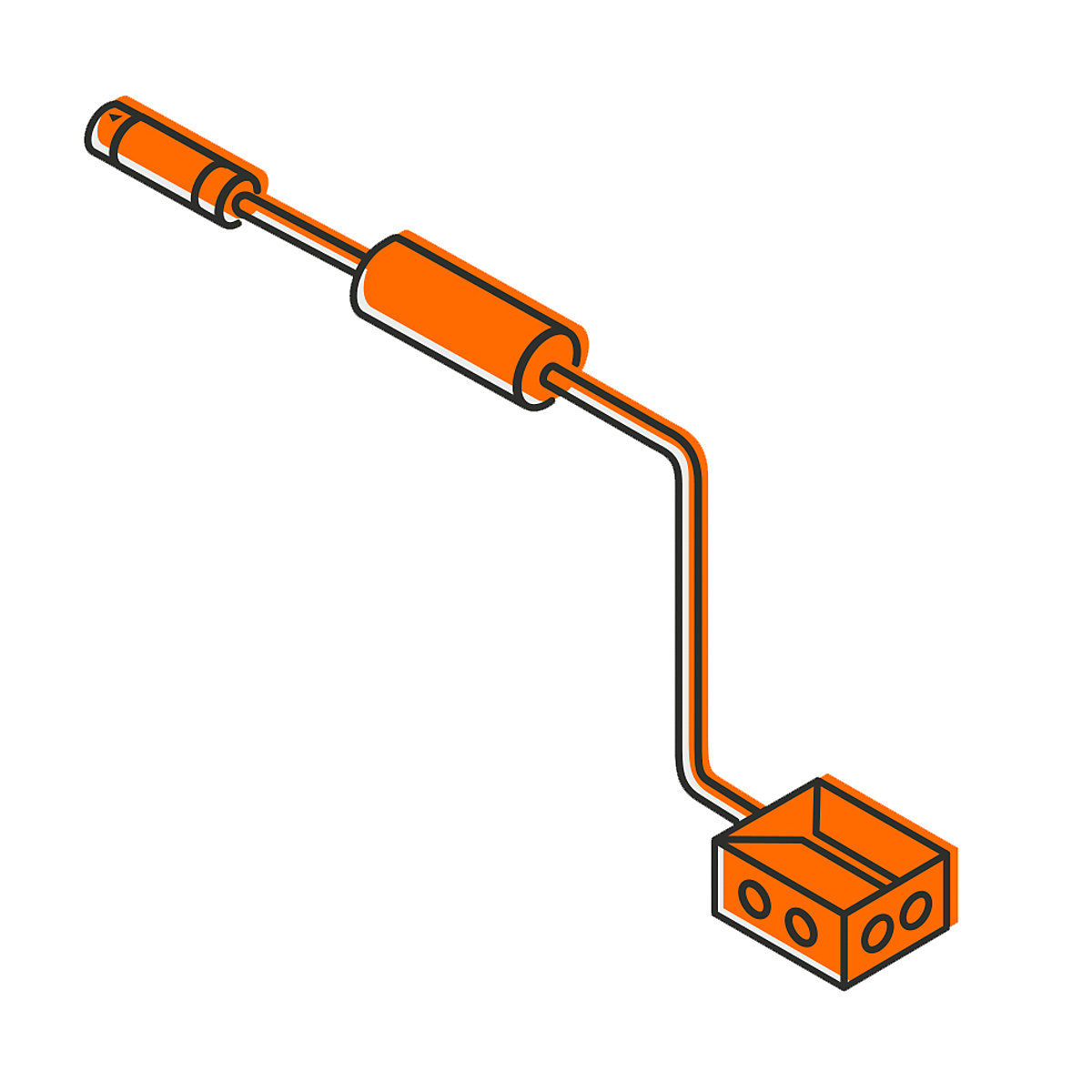 IP44.DE Connect kit de conexión subterránea 2 m cable de extensión