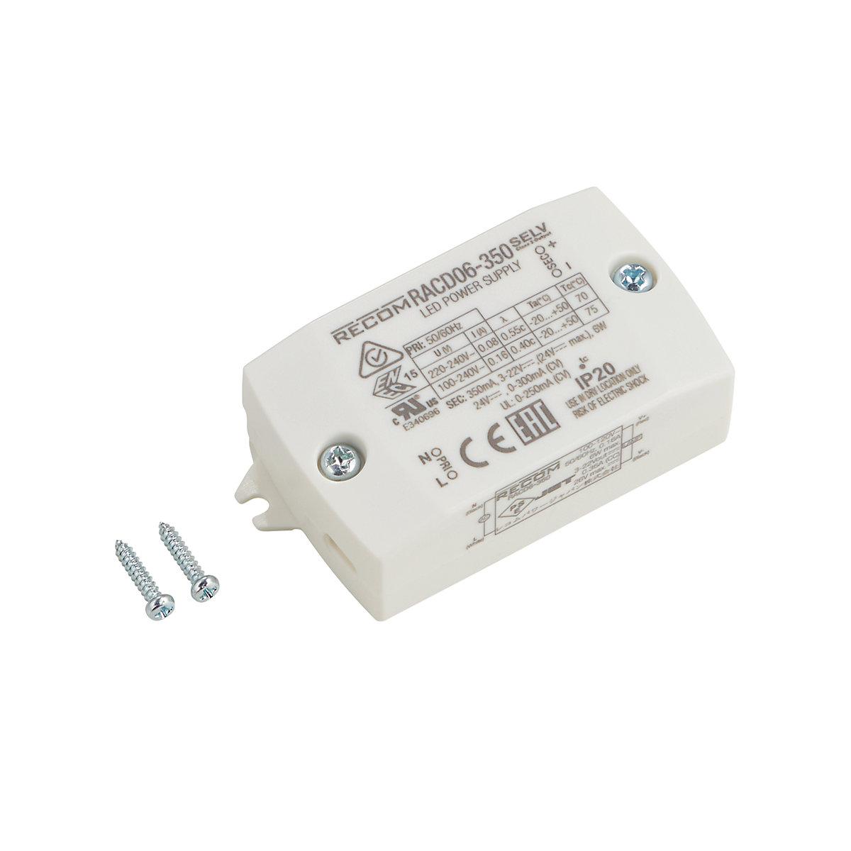 Wever & Ducré Conversor empotrado 6W LED