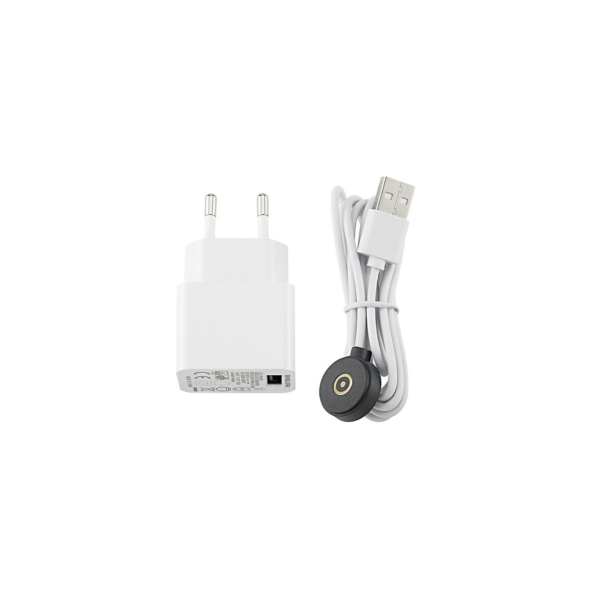 Sigor Easy-Connect Puk Cable de carga incl Fuente de alimentación para Nuindie blanco