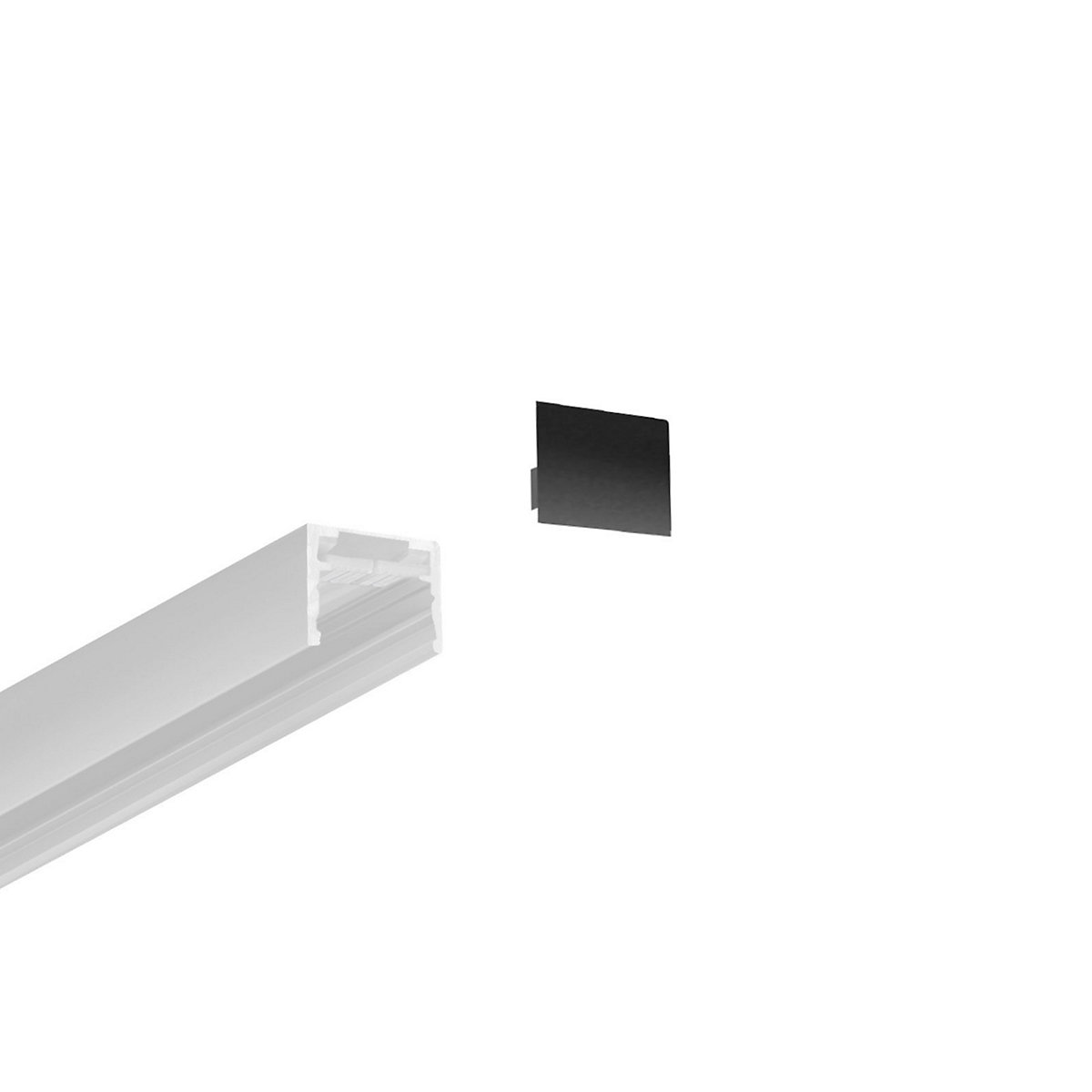 Bruck Endkappe para Micro Riel negro