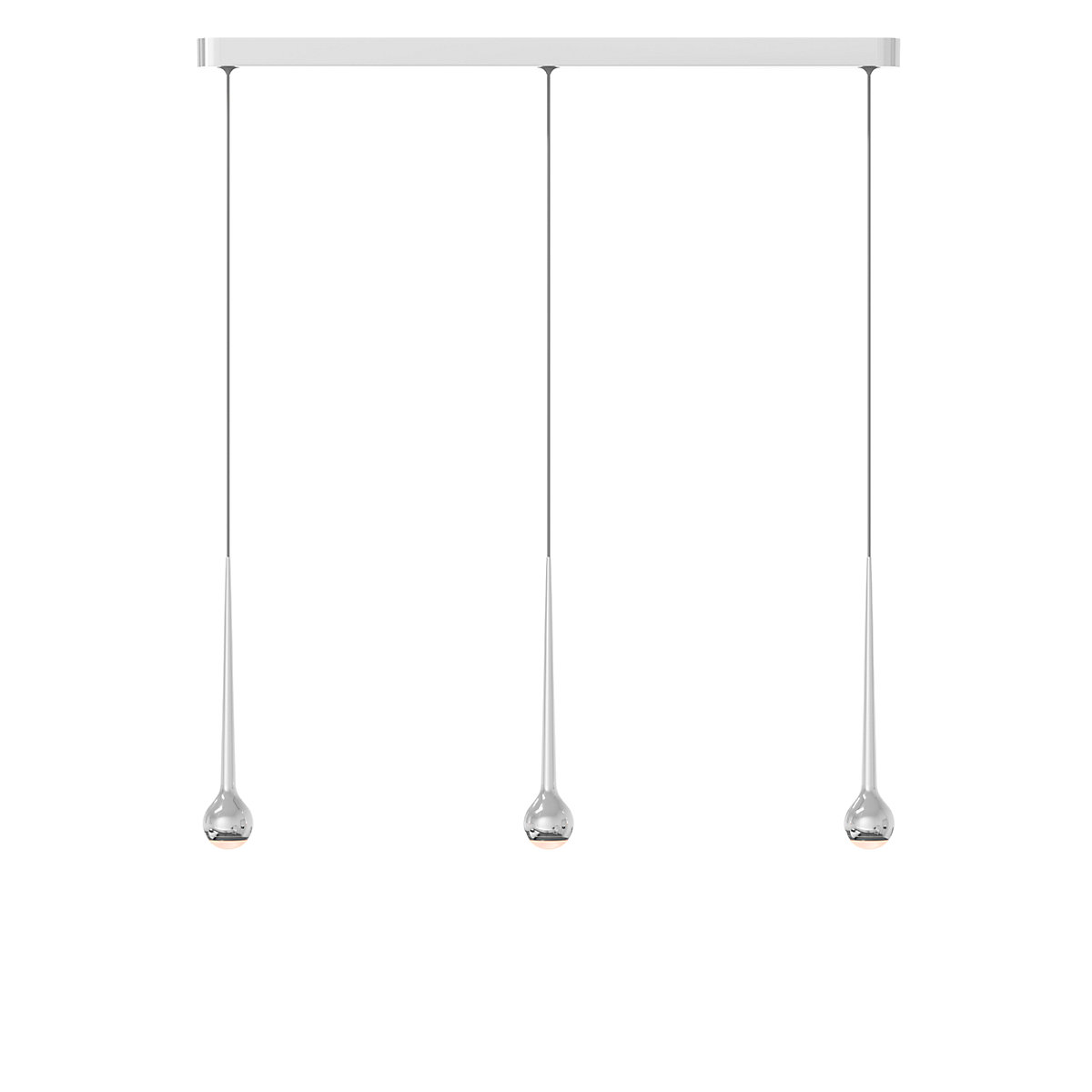 Falling Sun Trace, lámpara de suspensión LED 3 focos