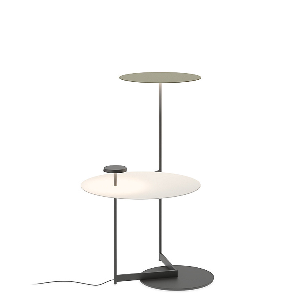 Vibia Flat 5945, lámpara de pie LED 2 focos