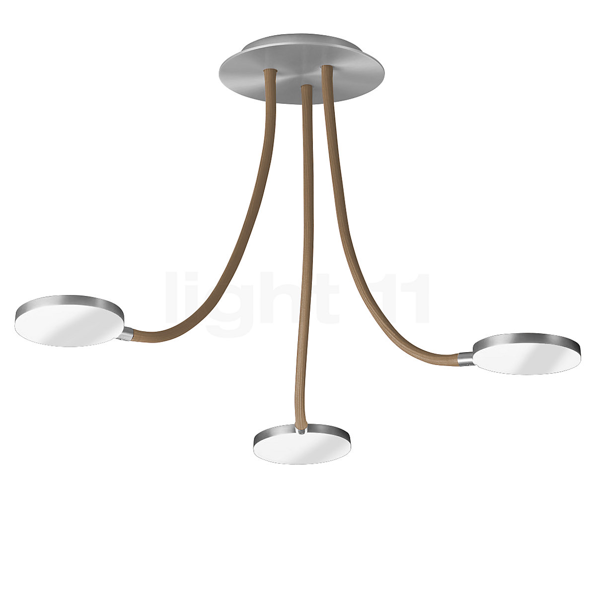 Plafonnier Dennis Avec Bois, à 3 Lampes, Long