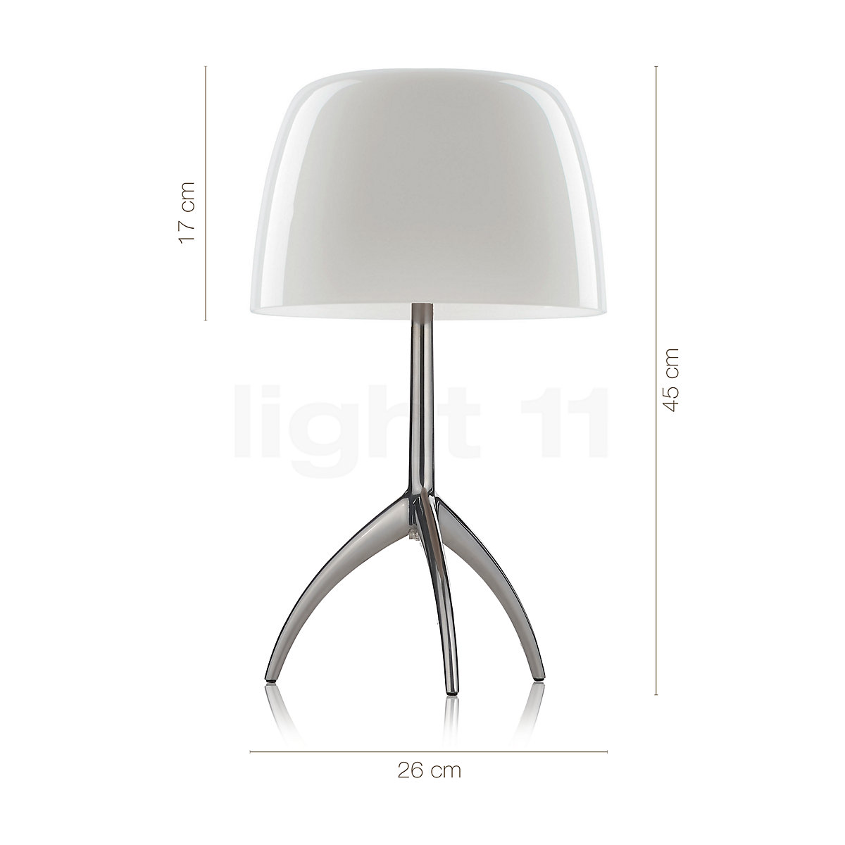 Buy Foscarini Lumiere Tavolo Grande G9 With Dimmer At