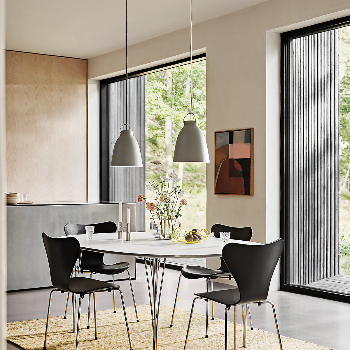 FRITZ HANSEN フリッツハンセン Caravaggio P2 Fritz Hansen Caravaggio P2 Suspension 2 foyers - light11.fr