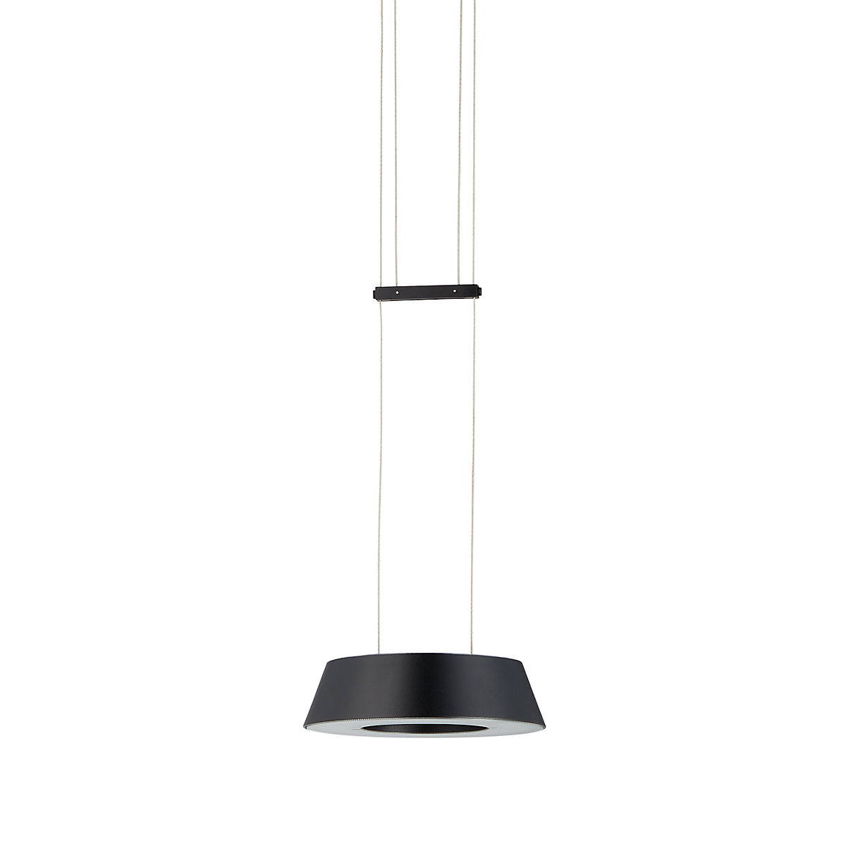 Oligo Glance, lámpara de suspensión LED negro mate