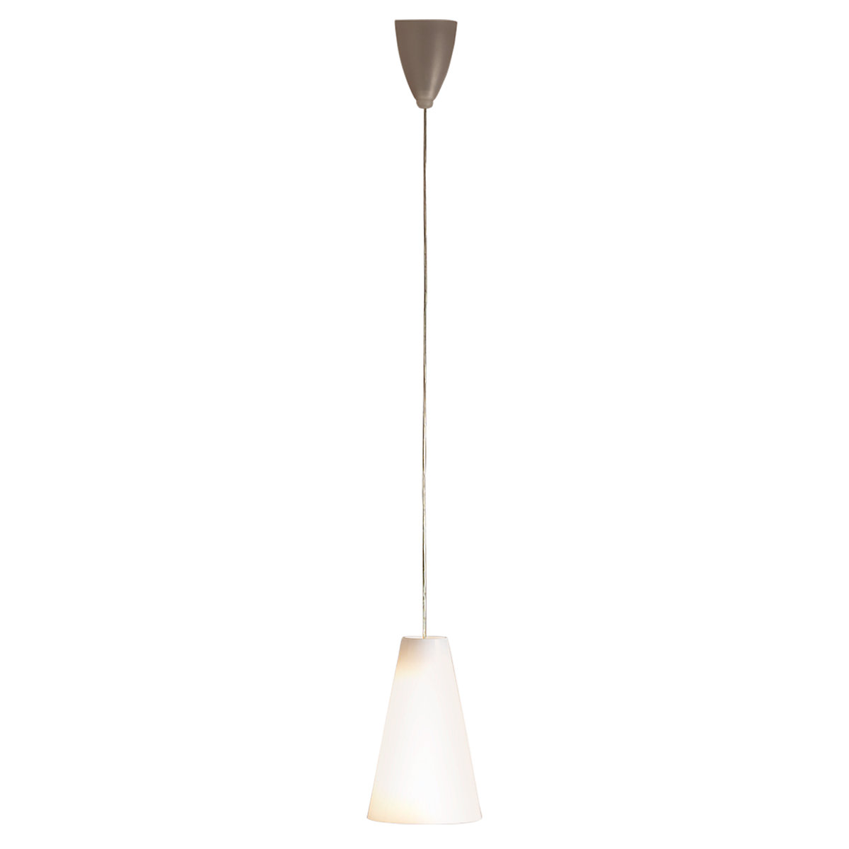 Tecnolumen HLWS, lámpara de suspensión opalino - cónico - 18 cm