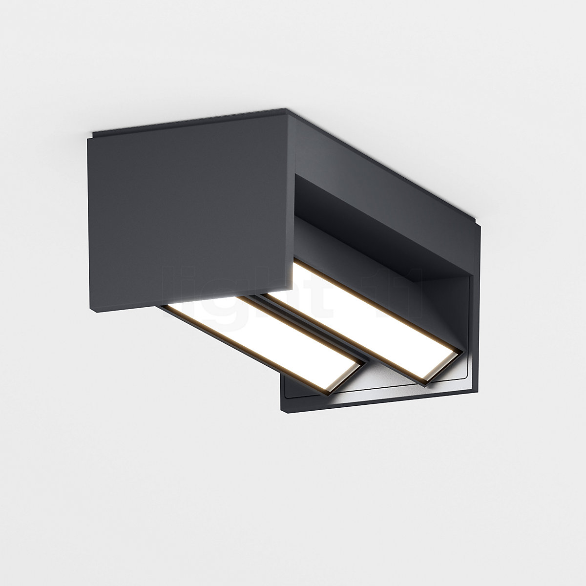 Anthracite Angled LED Wall Washer Light