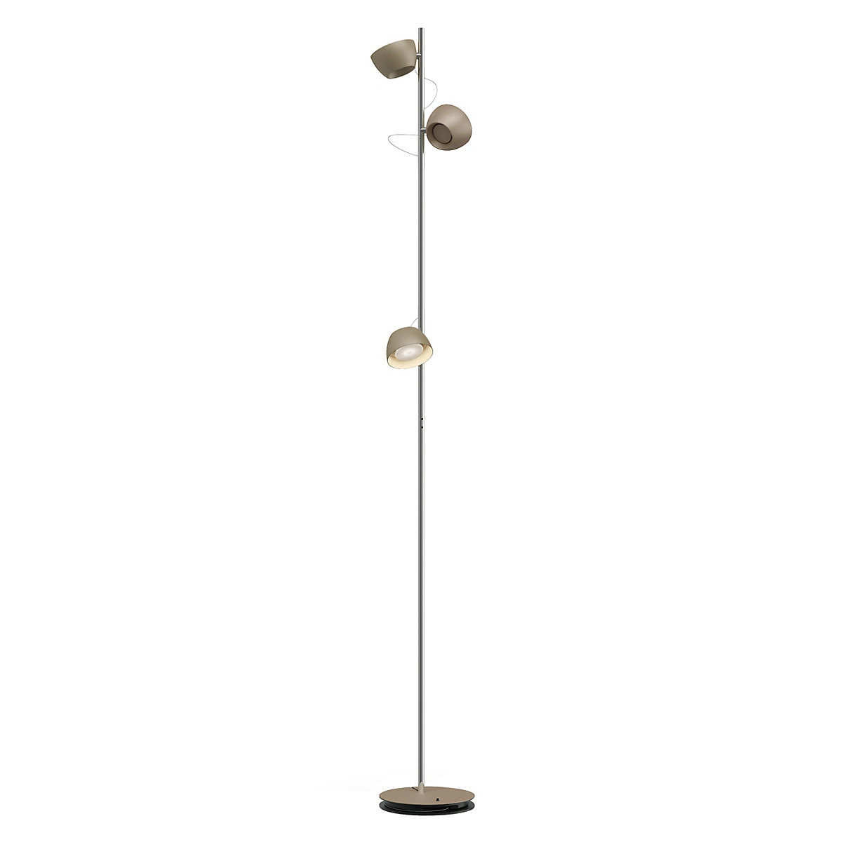 Baltensweiler Irio, lámpara de pie LED 3 focos