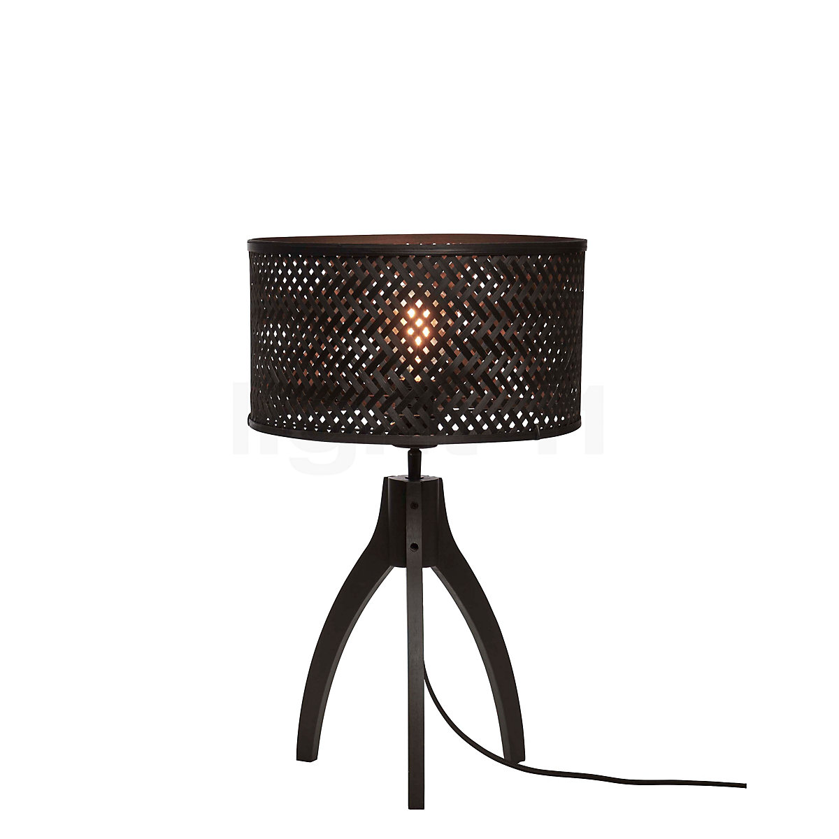 Shops black mesh table lamp