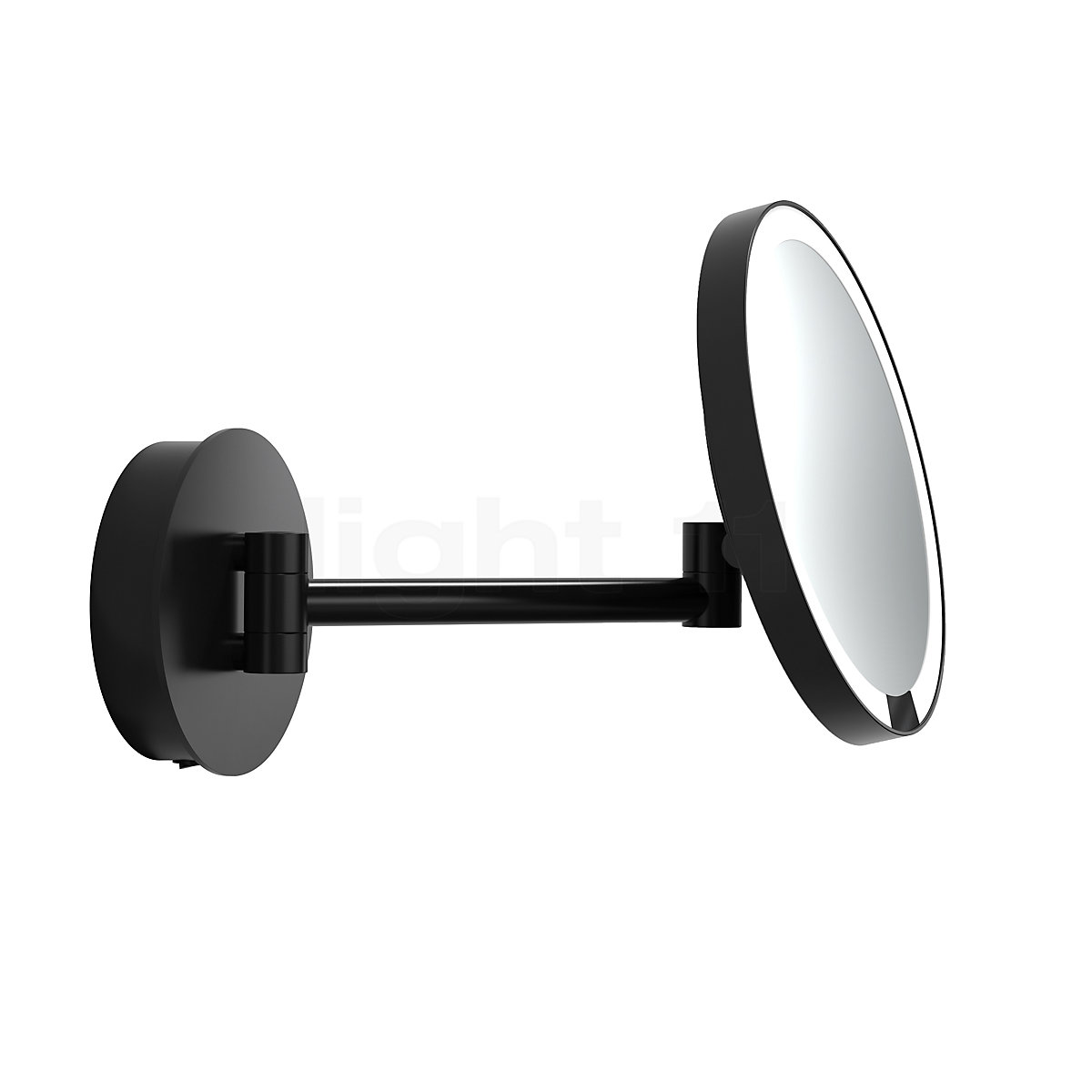 Decor Walther Just Look Wall, Wall Mounted Lighted Makeup Mirror Black