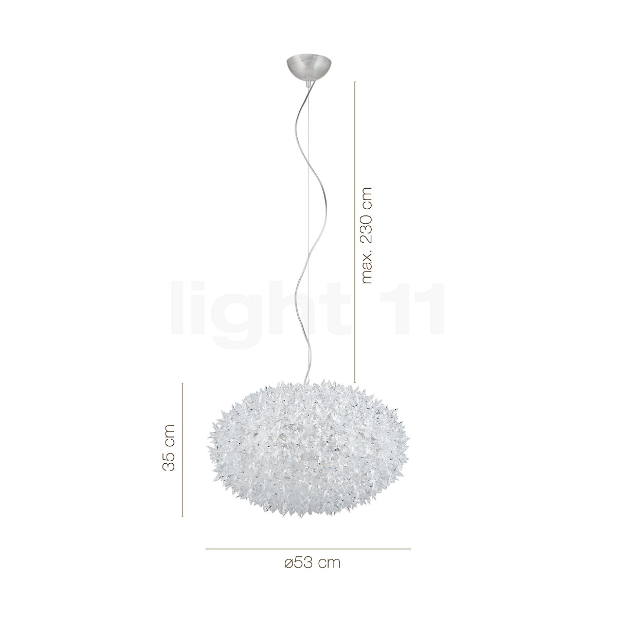 Kartell Lampade a sospensione BLOOM Sospensione Medium BIANCO