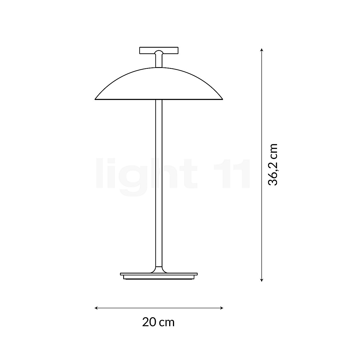 Lampe LED sans fil Mini Geen-A Battery - Kartell