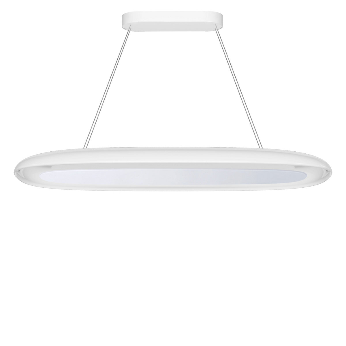 Cini&Nils Korum, lámpara de suspensión LED blanco brillante/espejo - Push