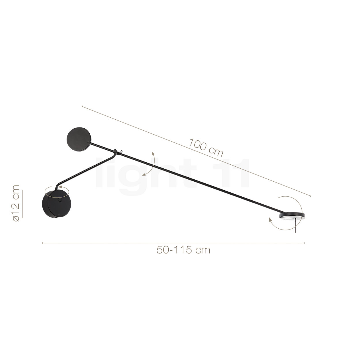 LAMPADA DA TERRA A LED ORIENTABILE LEDS C4 INVISIBLE