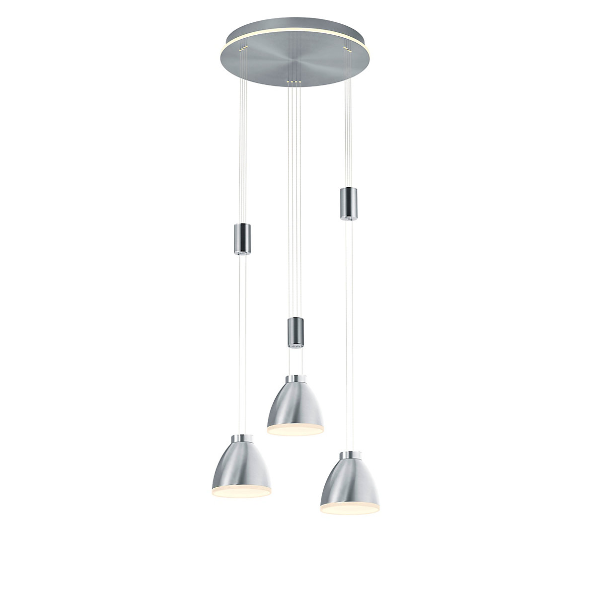 Hell Leni, lámpara de suspensión LED 3 focos - Cluster