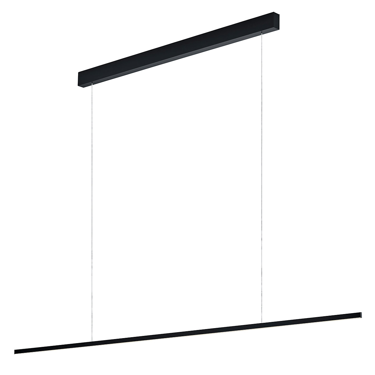 Helestra Loopy, lámpara de suspensión LED negro mate