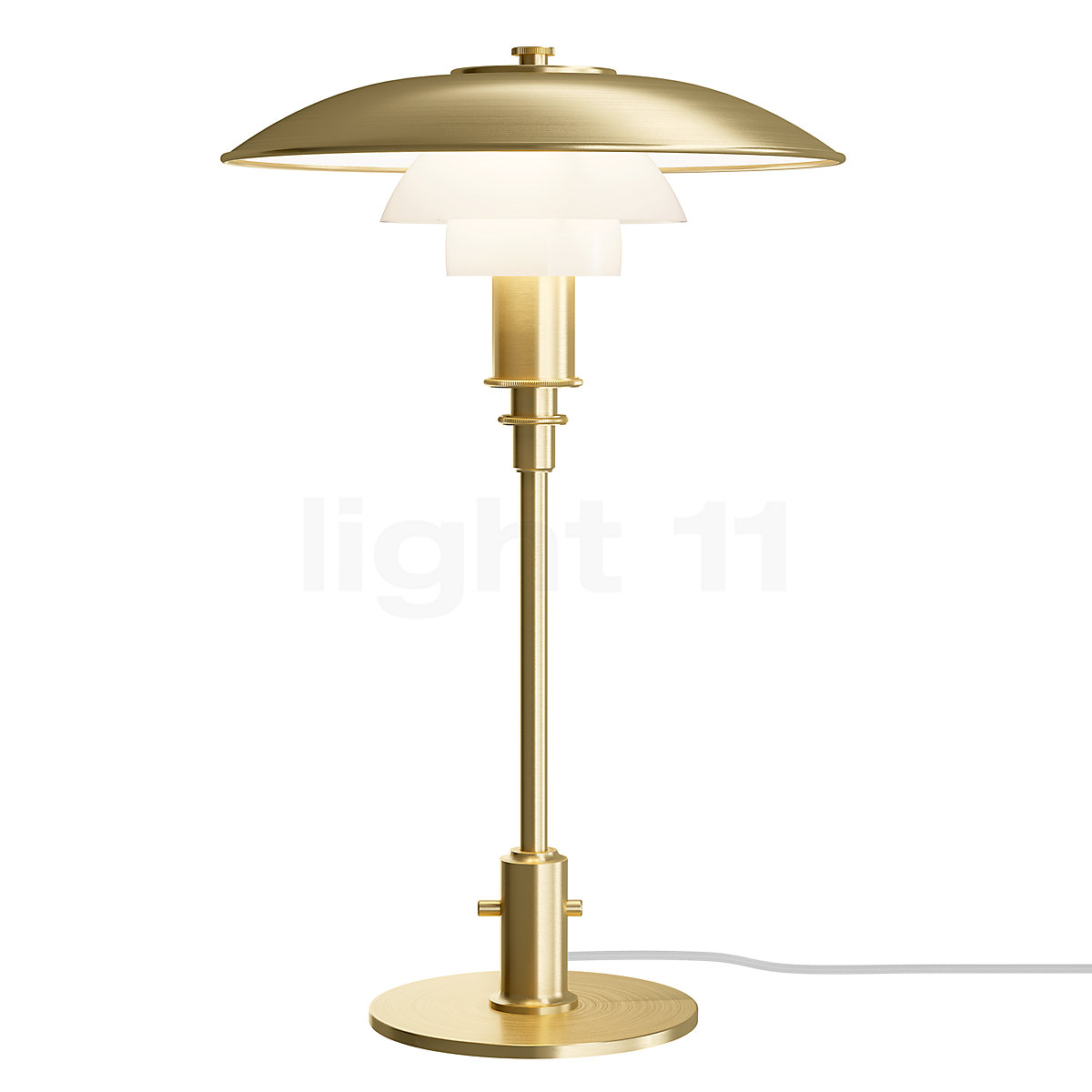 Louis Poulsen PH 2/1 table lamp, metallised brass