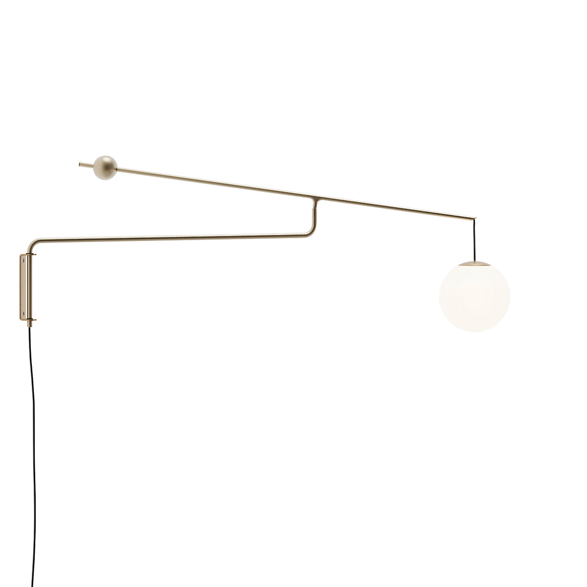 Luceplan Malamata, latón cepillado – Lámpara de pared — imagen 5