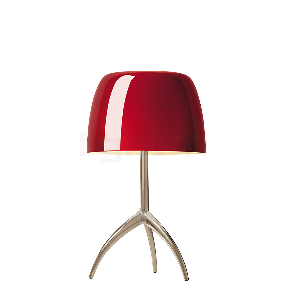 Lampe bougie Leonardo Autentico 27 ​​cm avec éclairage LED rouge