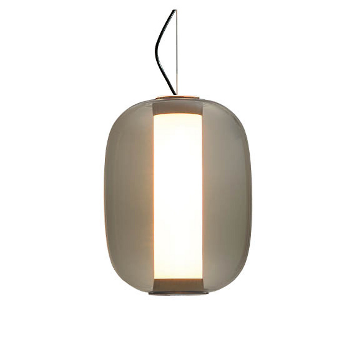 Fontana Arte Meridiano, lámpara de suspensión LED negro/ahumado - medium
