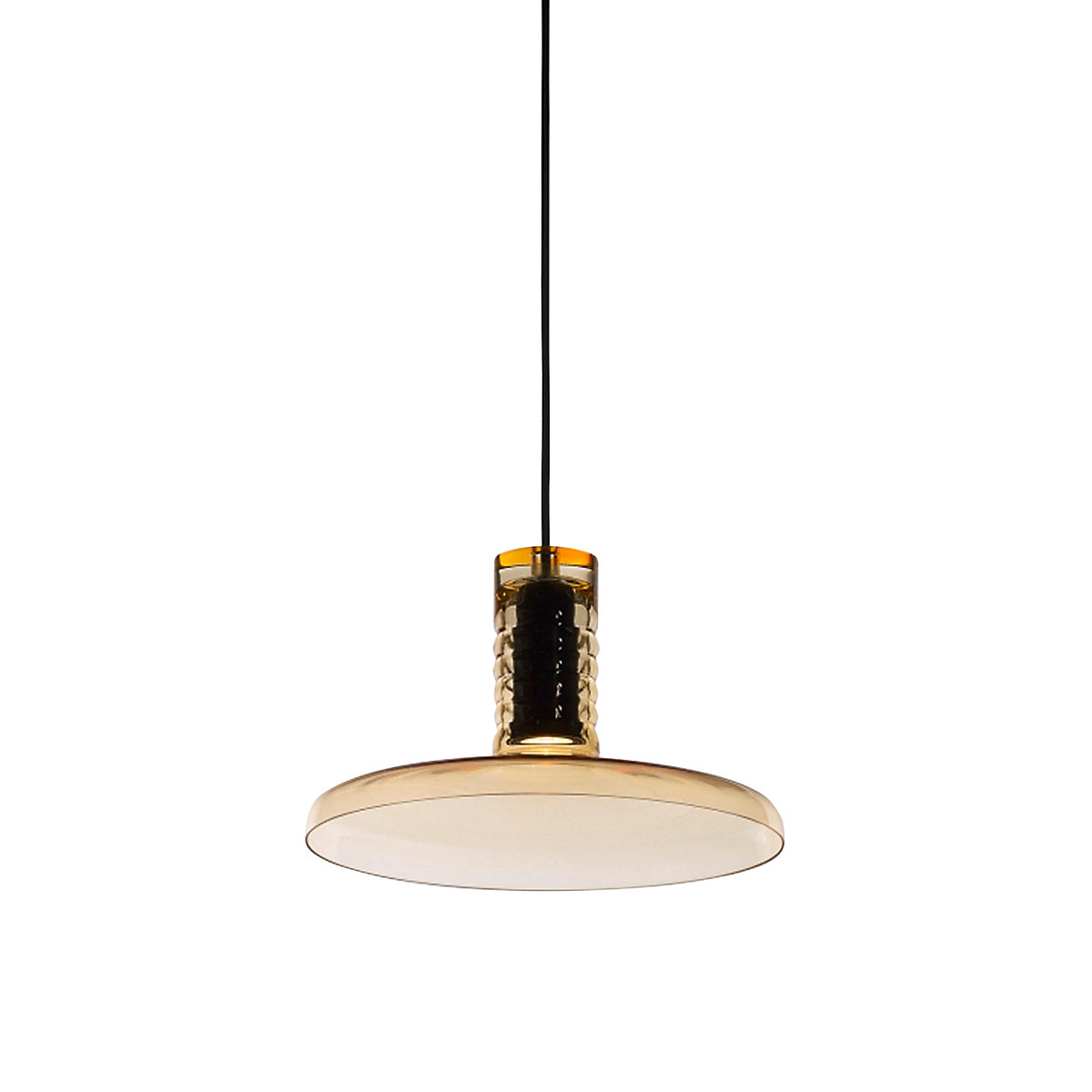 Miles, lámpara de suspensión LED ámbar - 28,5 cm