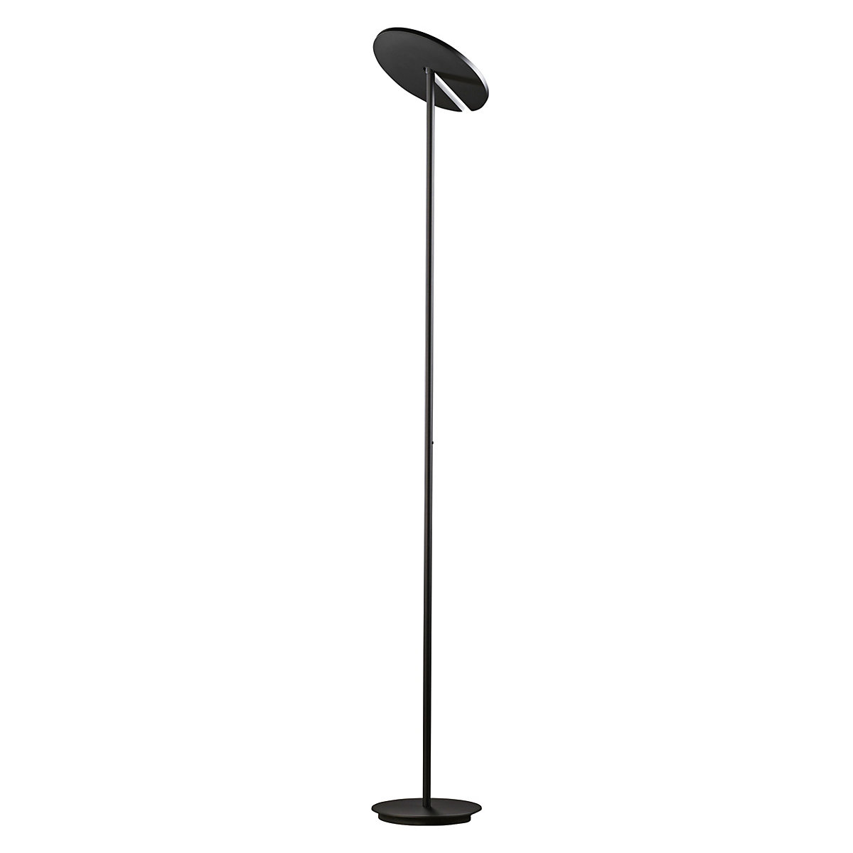 Holtkötter Naxos, lámpara de pie de luz indirecta LED negro