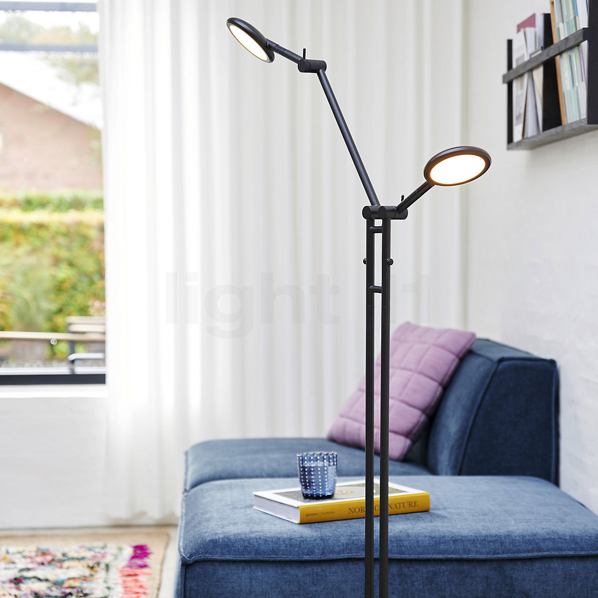 Buy Nordlux Bend LED Floor Lamp Double at