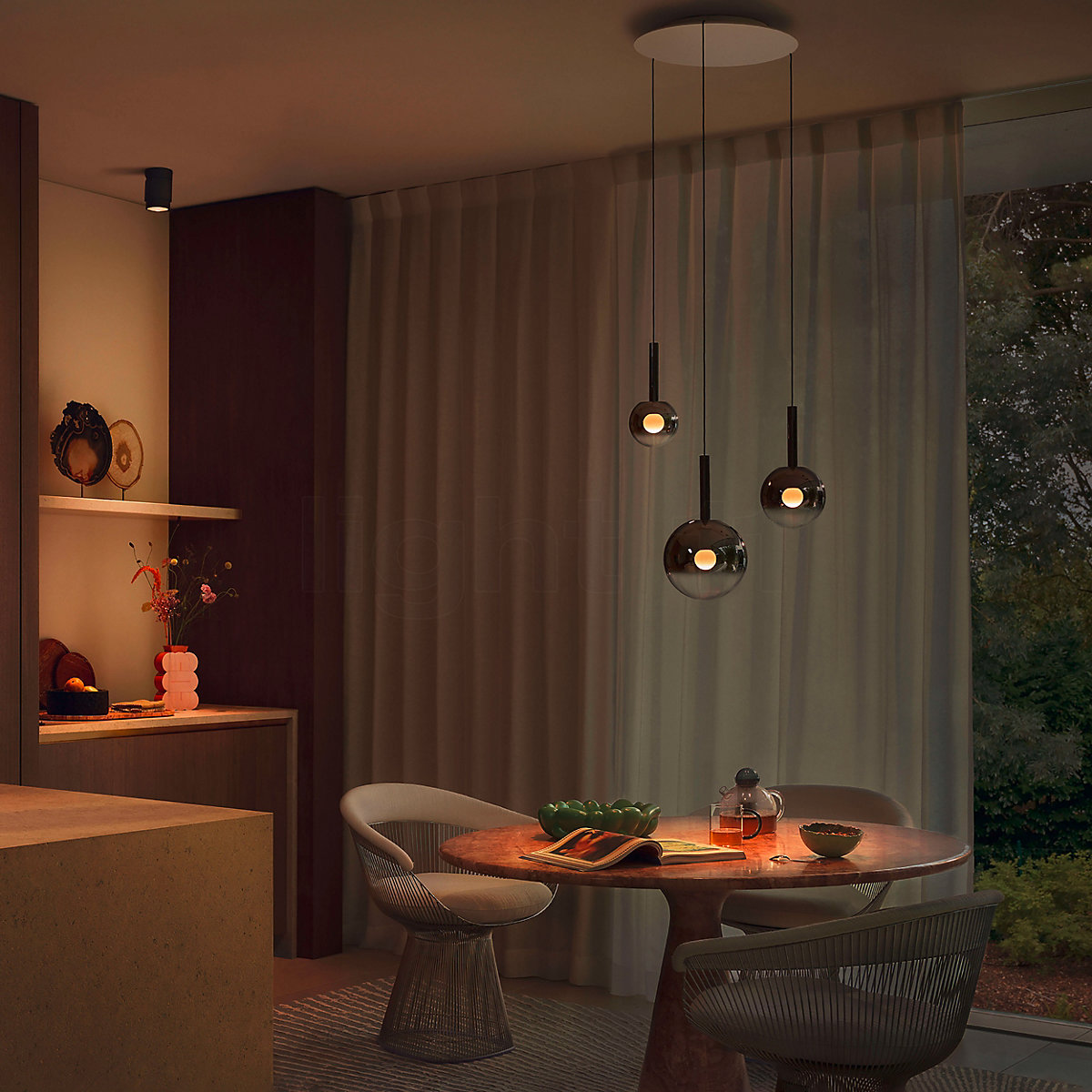 Buy Occhio Luna Sospeso Cloud 3 Fix 170 Pendant Light LED at