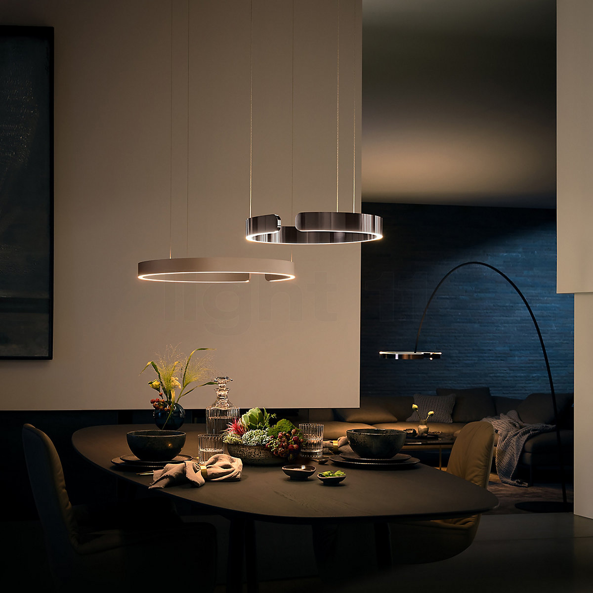 Occhio Mito Sospeso 40 Fix Flat Table, lámpara de suspensión empotrable LED  en light11.es