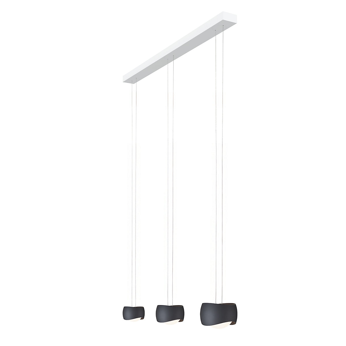 Oligo Slack-Line Curved, lámpara de suspensión Led 3 focos — imagen 5