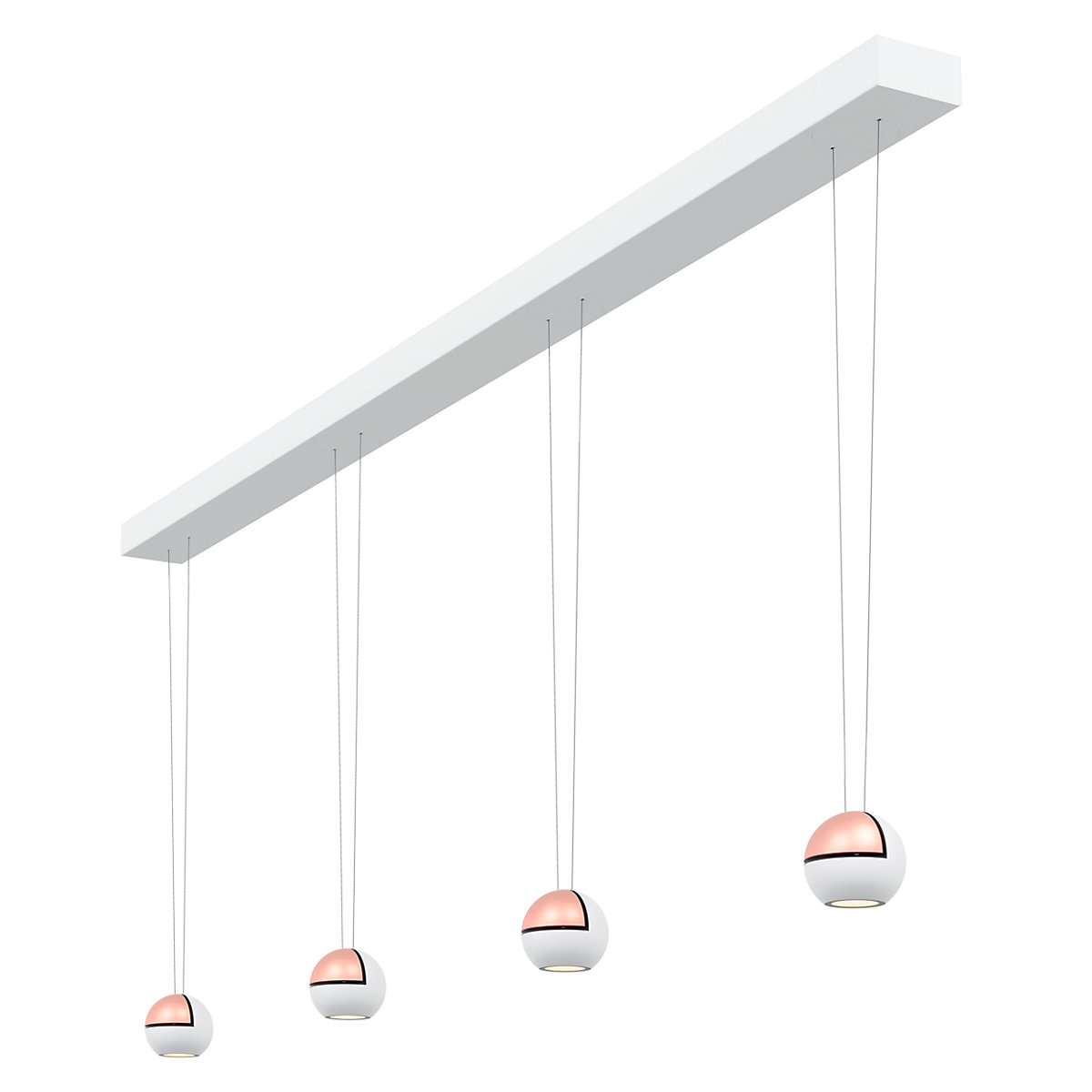 Oligo Slack-Line Globe, lámpara de suspensión Led 4 focos — imagen 4
