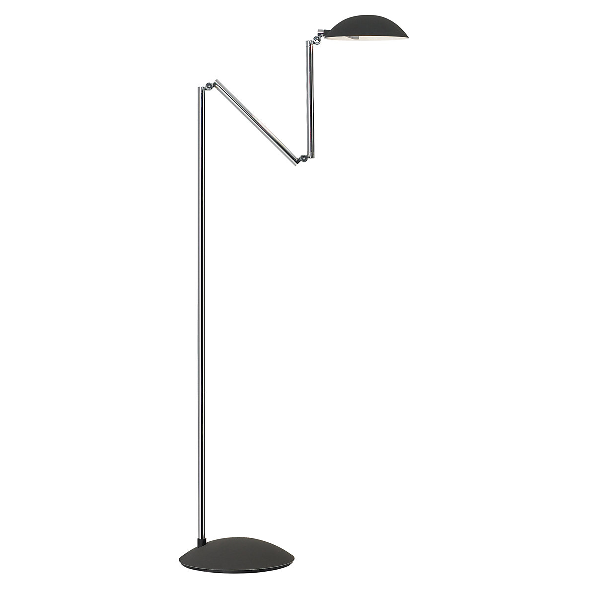 ClassiCon Orbis, lámpara de pie negro/cromo
