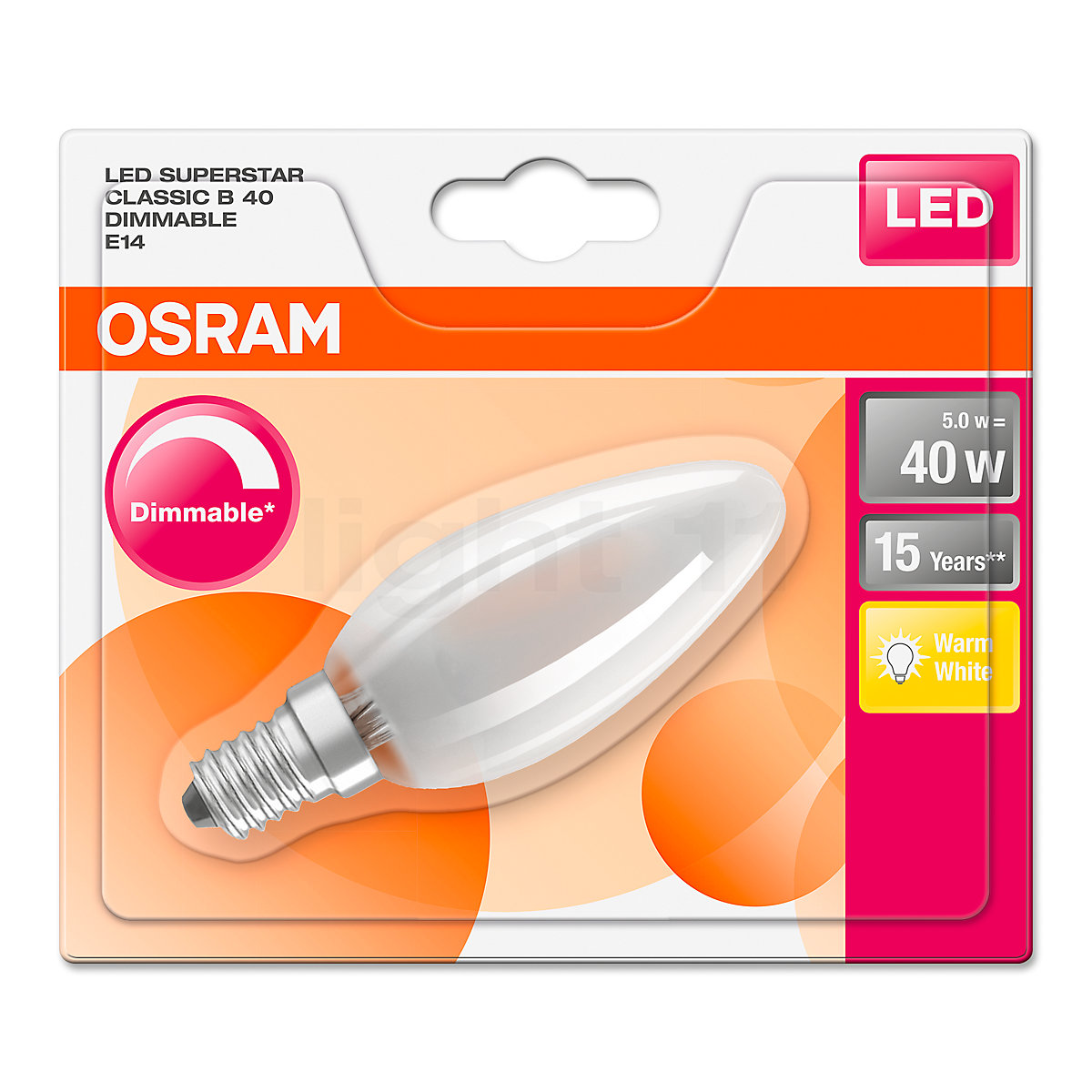 Buy Osram C35 dim 4 5W m 827 E14 Filament LED at light11.eu