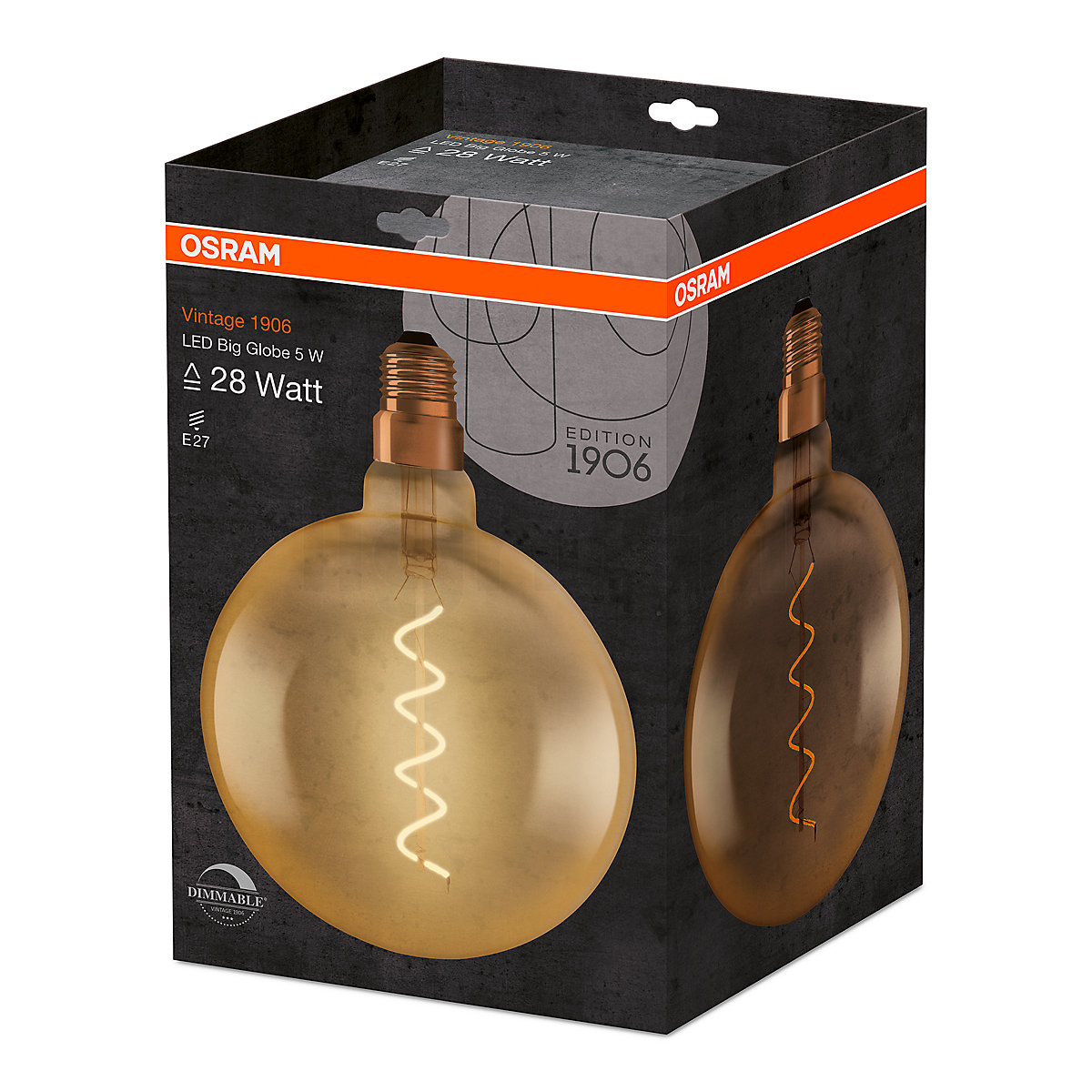 Buy Osram Vintage 1906 G200 dim 4W gd 820 E27 Filament LED at