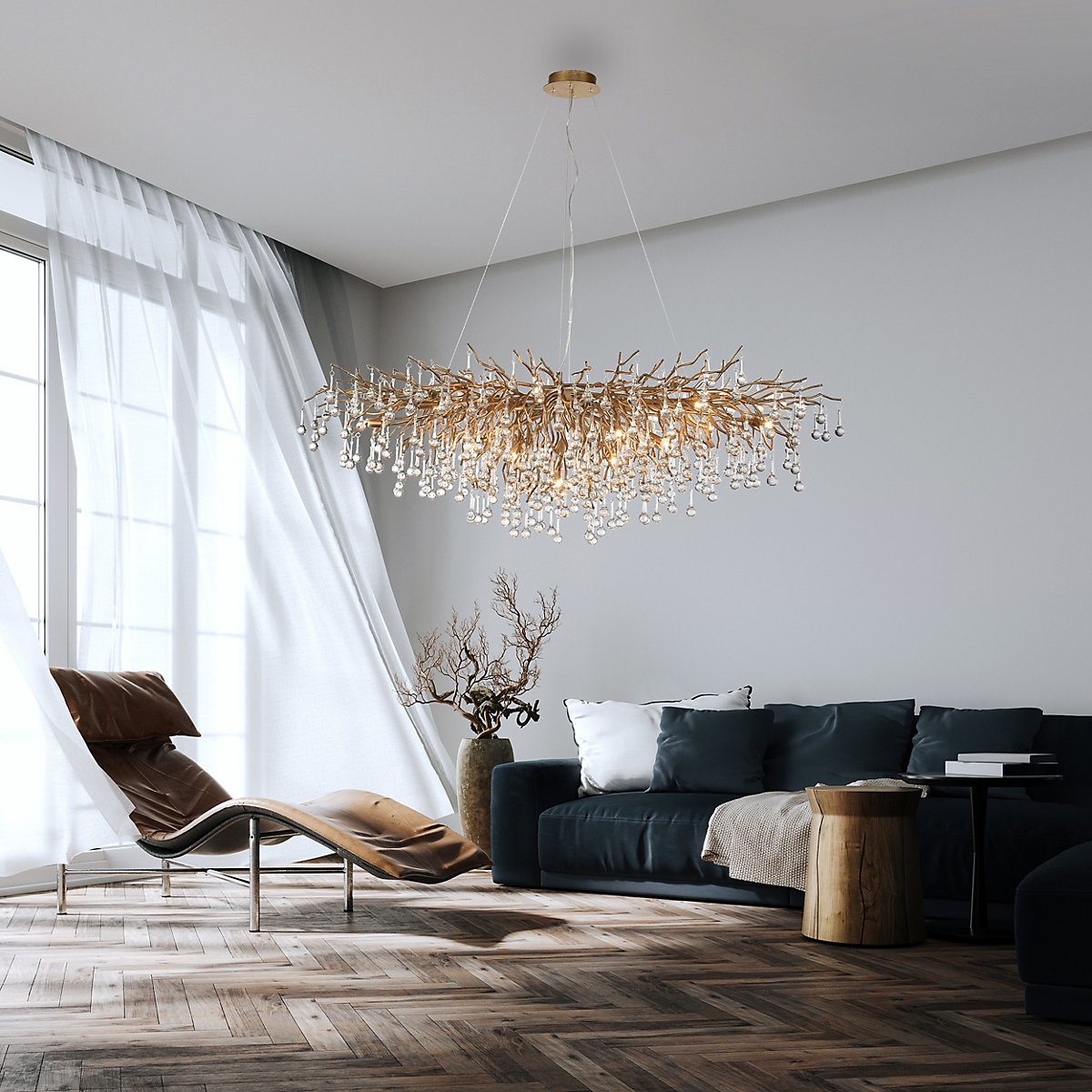 Buy PAUL NEUHAUS Icicle Chandelier at light11.eu