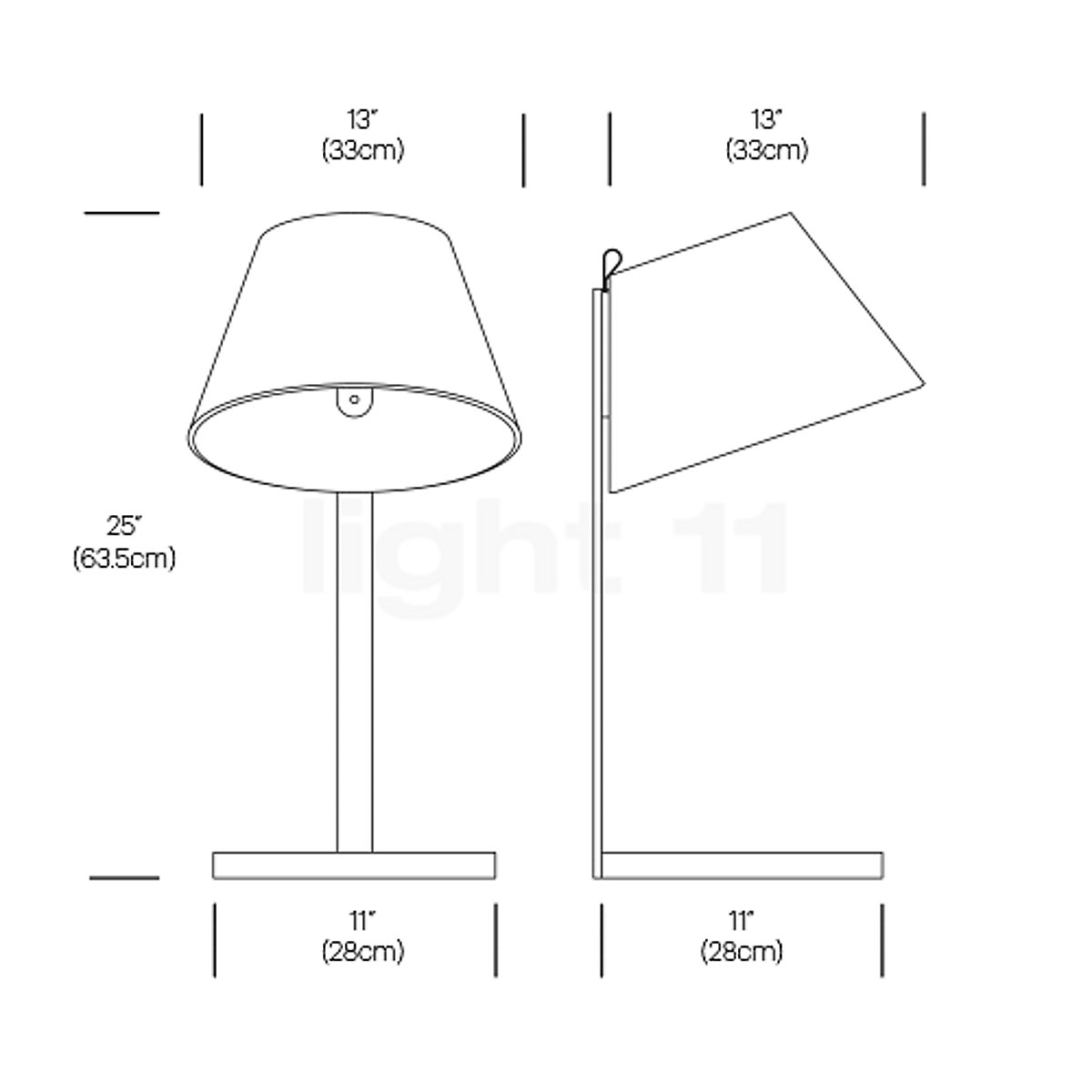 Pablo Designs Lana Table Lamp Large Led, Table Lamp Standard Size