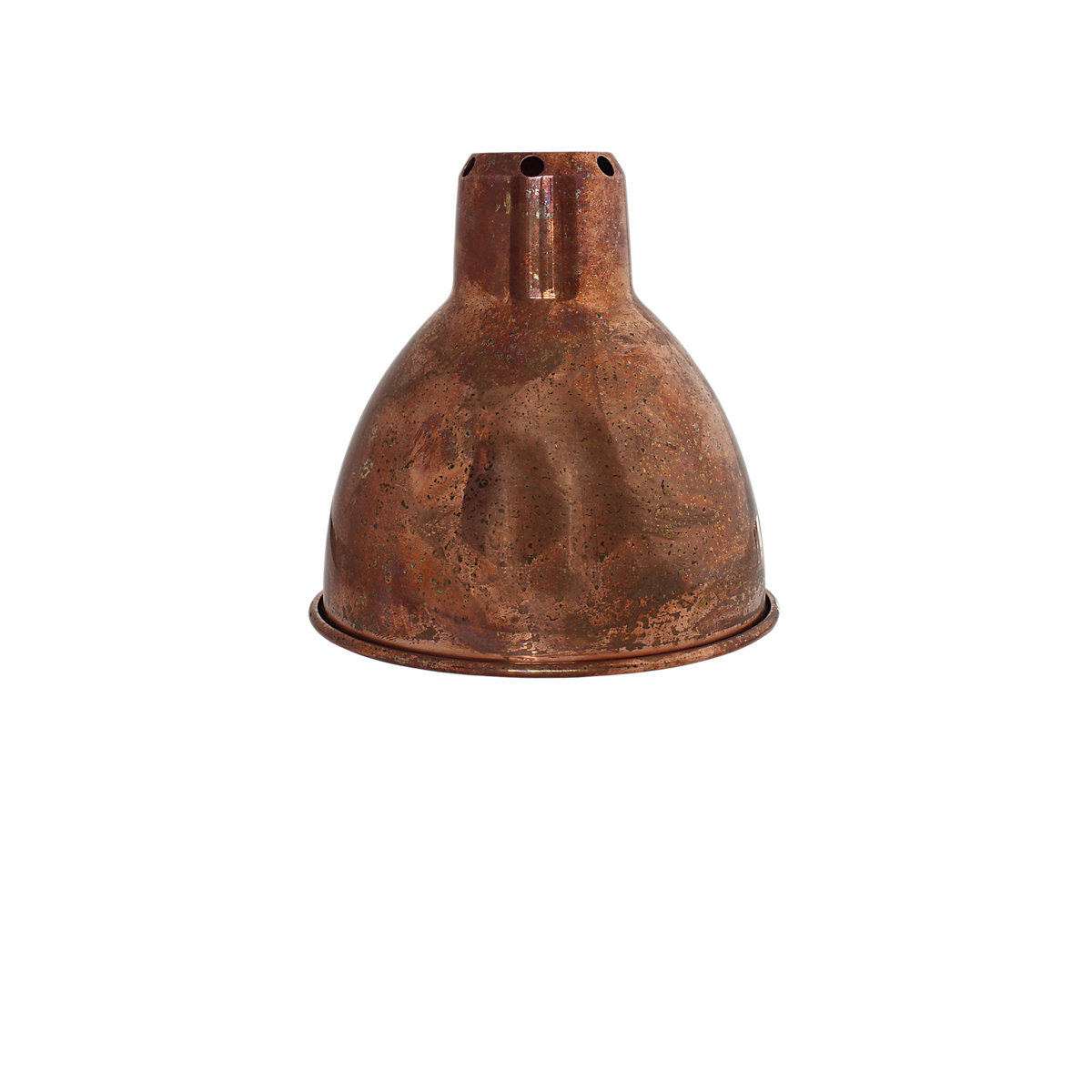 DCW Pantalla Lampe Gras L redonda cobre rústico