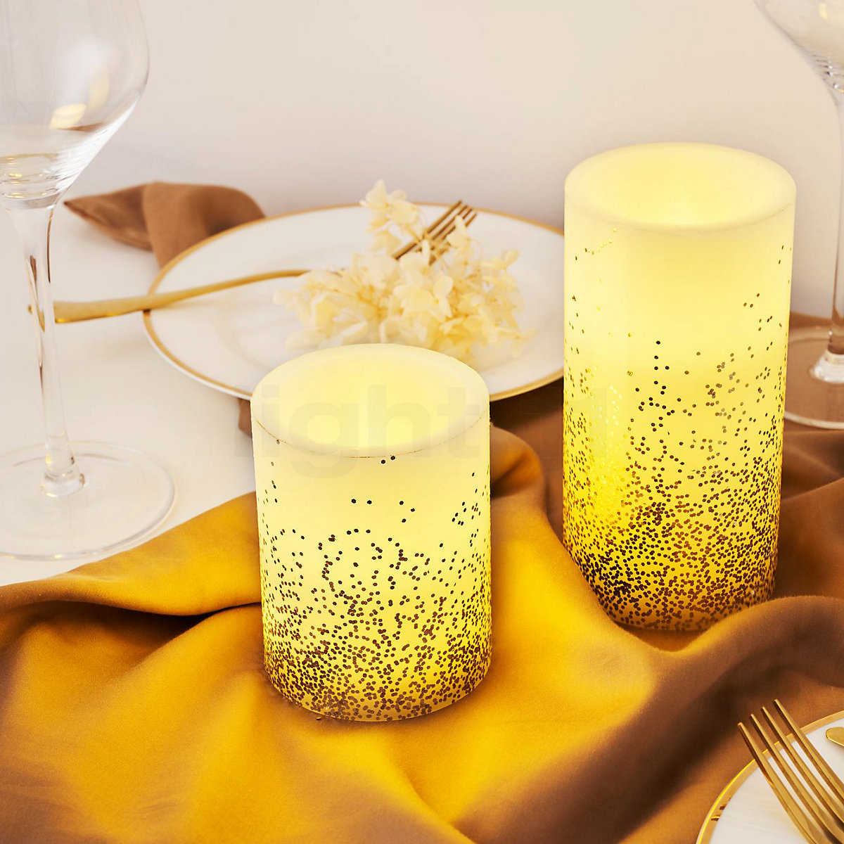 Buy Pauleen Golden Glitter LED Candle at light11.eu