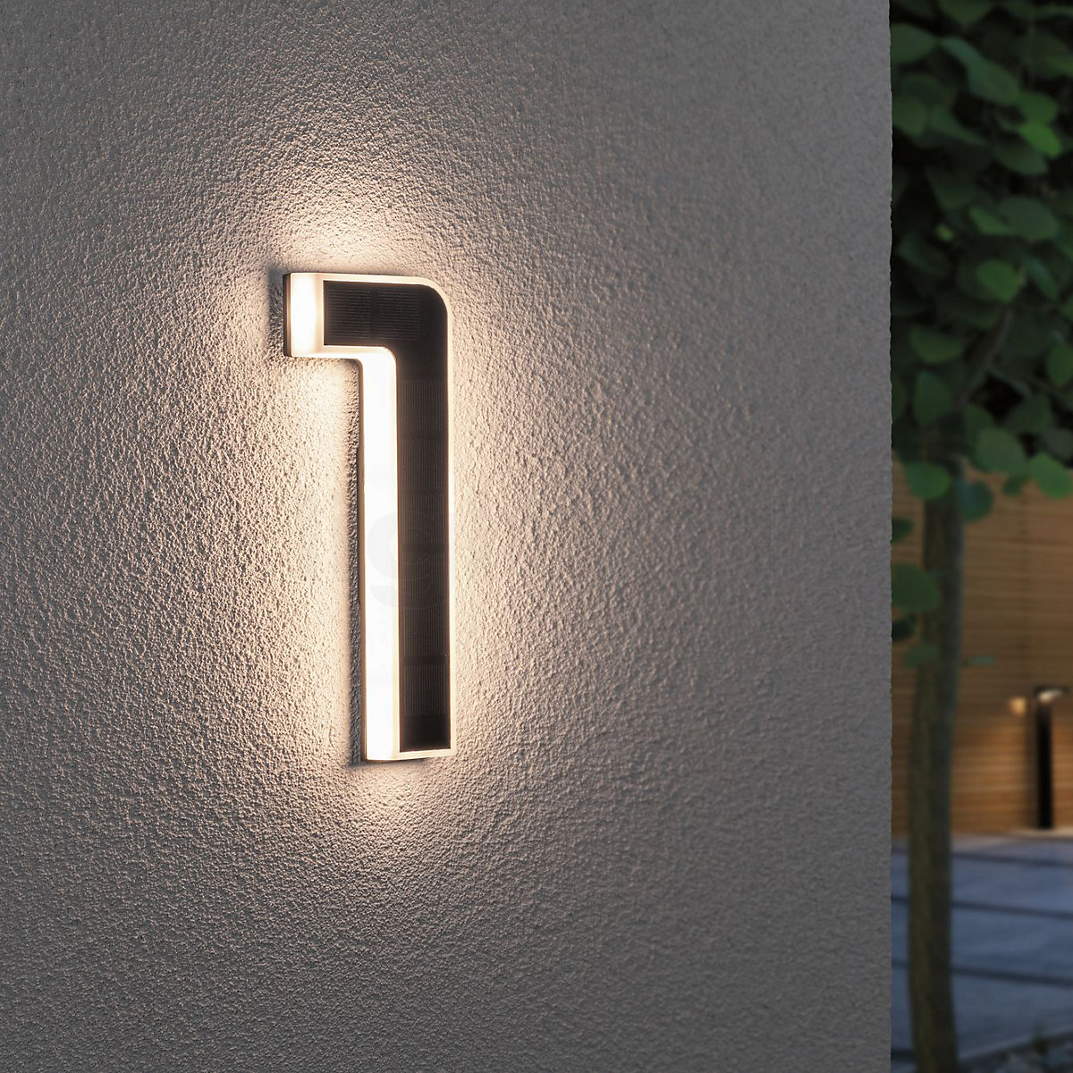 Numero Civico Esterno Inossidabile Solare Numero Civico Illuminazione Solar Lamp Con 2 LED IP65 Impermeabile, Interruttore Crepuscolare, Con Numeri - Foto 5