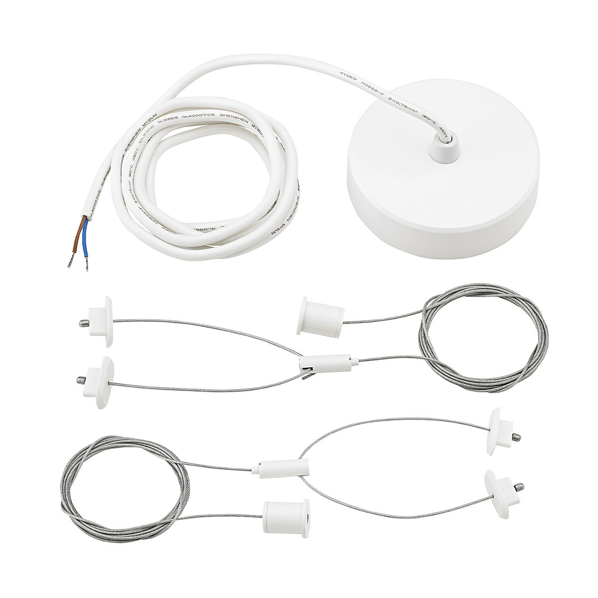 Sigor Pendelset para Plank lámpara de techo LED blanco