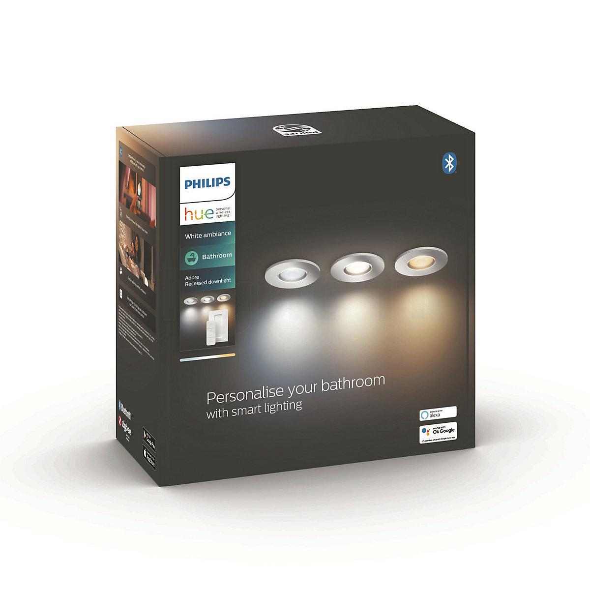 Philips Hue White Ambiance Adore Lampada da incasso a soffitto con