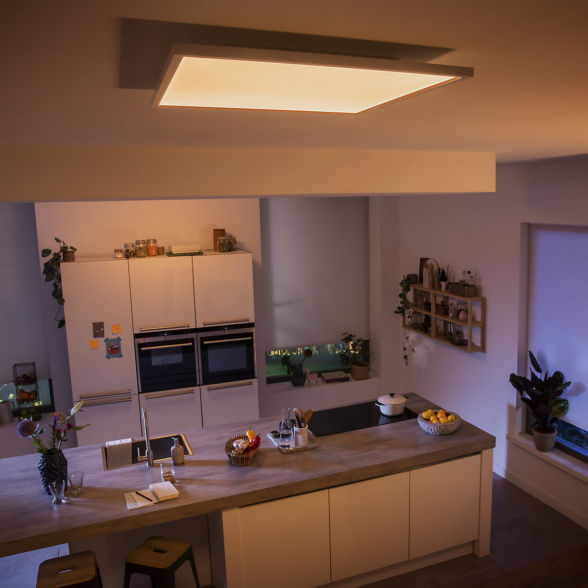 langzaam noodsituatie Biscuit Philips Hue White Ambiance Aurelle Plafondlamp LED vierkant