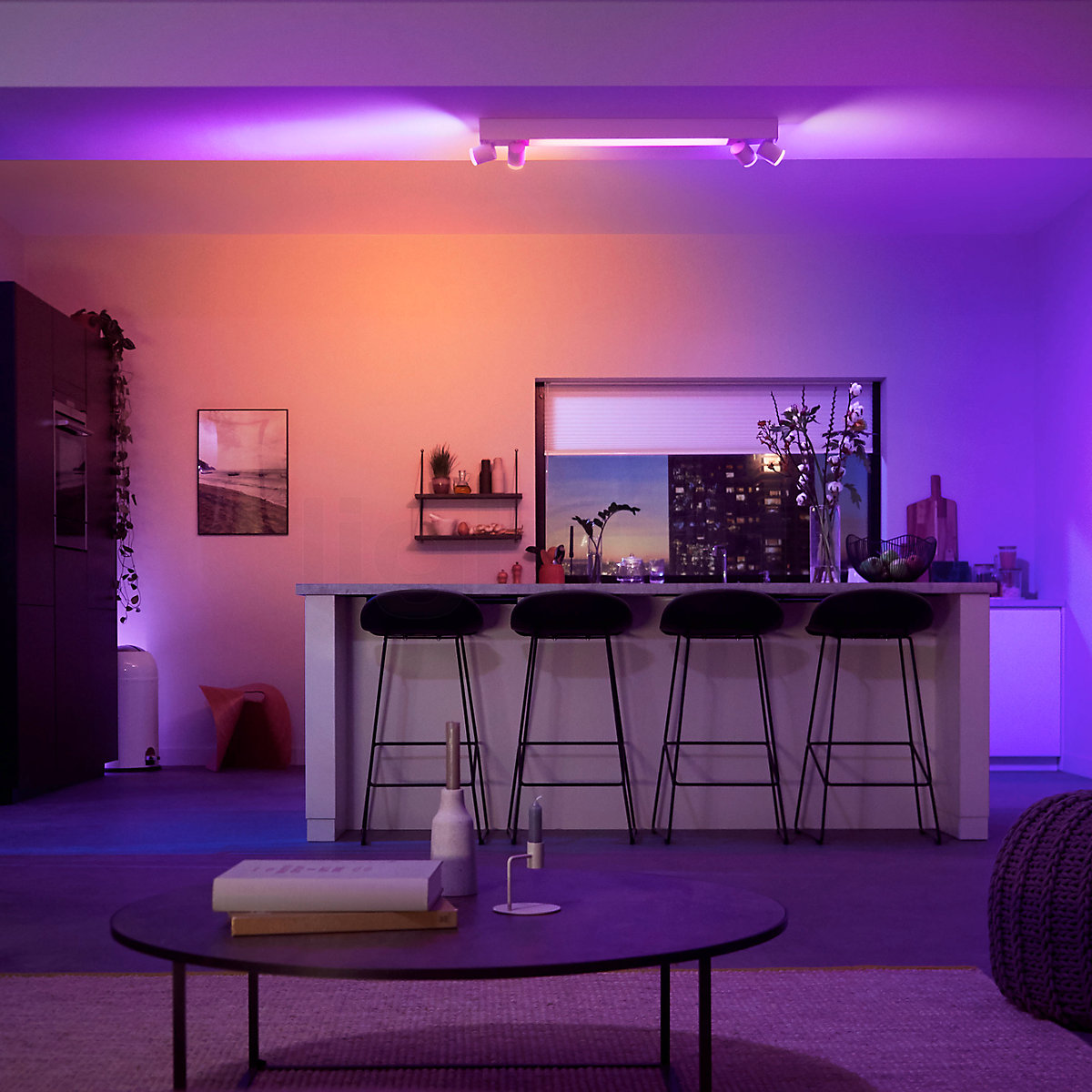 Philips Hue White And Color Ambiance Centris Spot LED 4 focos en