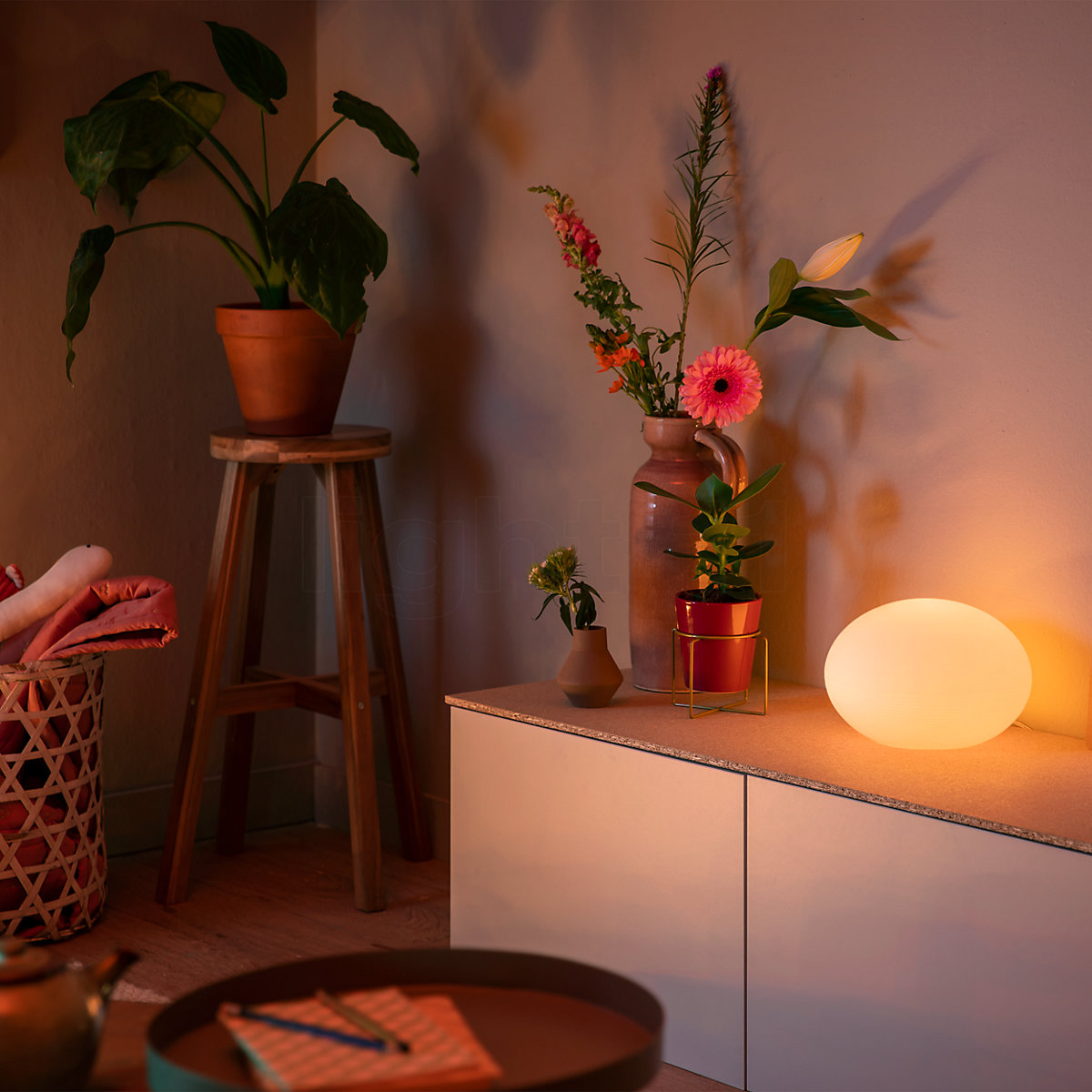Buy Philips Hue White And Color Ambiance Flourish Table Lamp at