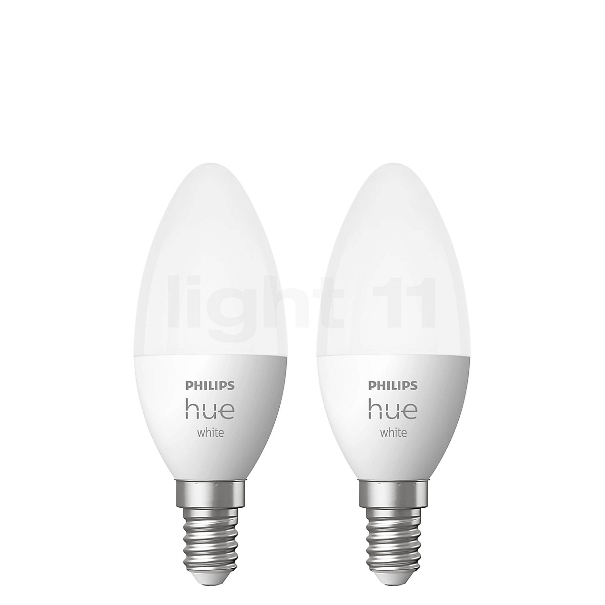 Buy Philips Hue White E14 candle LED set of 2 at