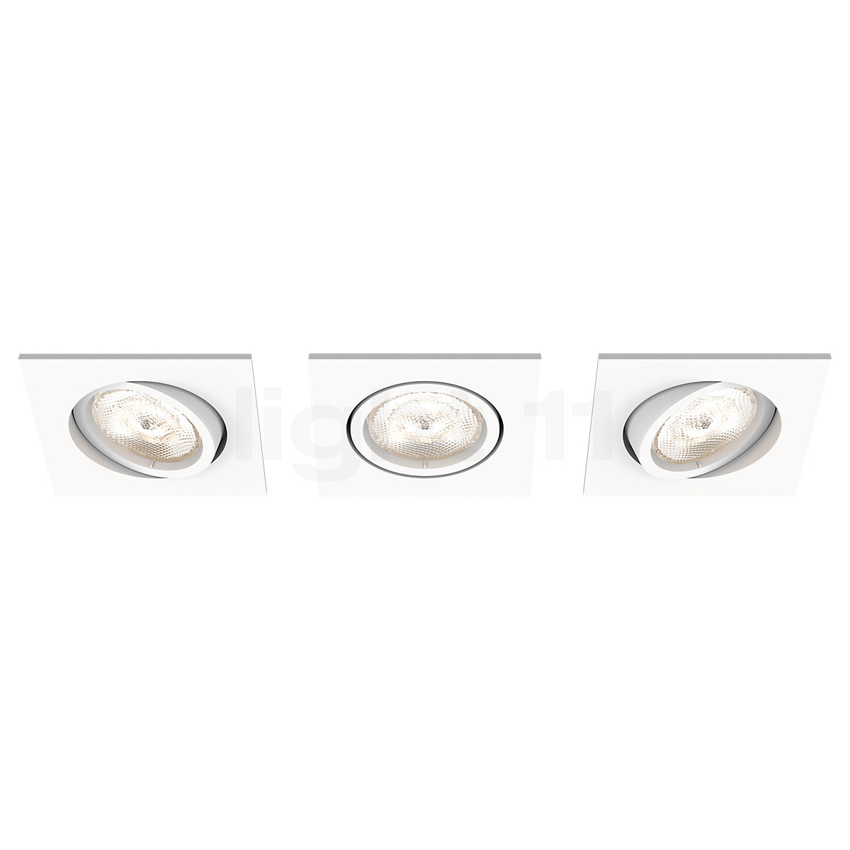 Buy Philips Myliving LED Recessed square, set 3 at