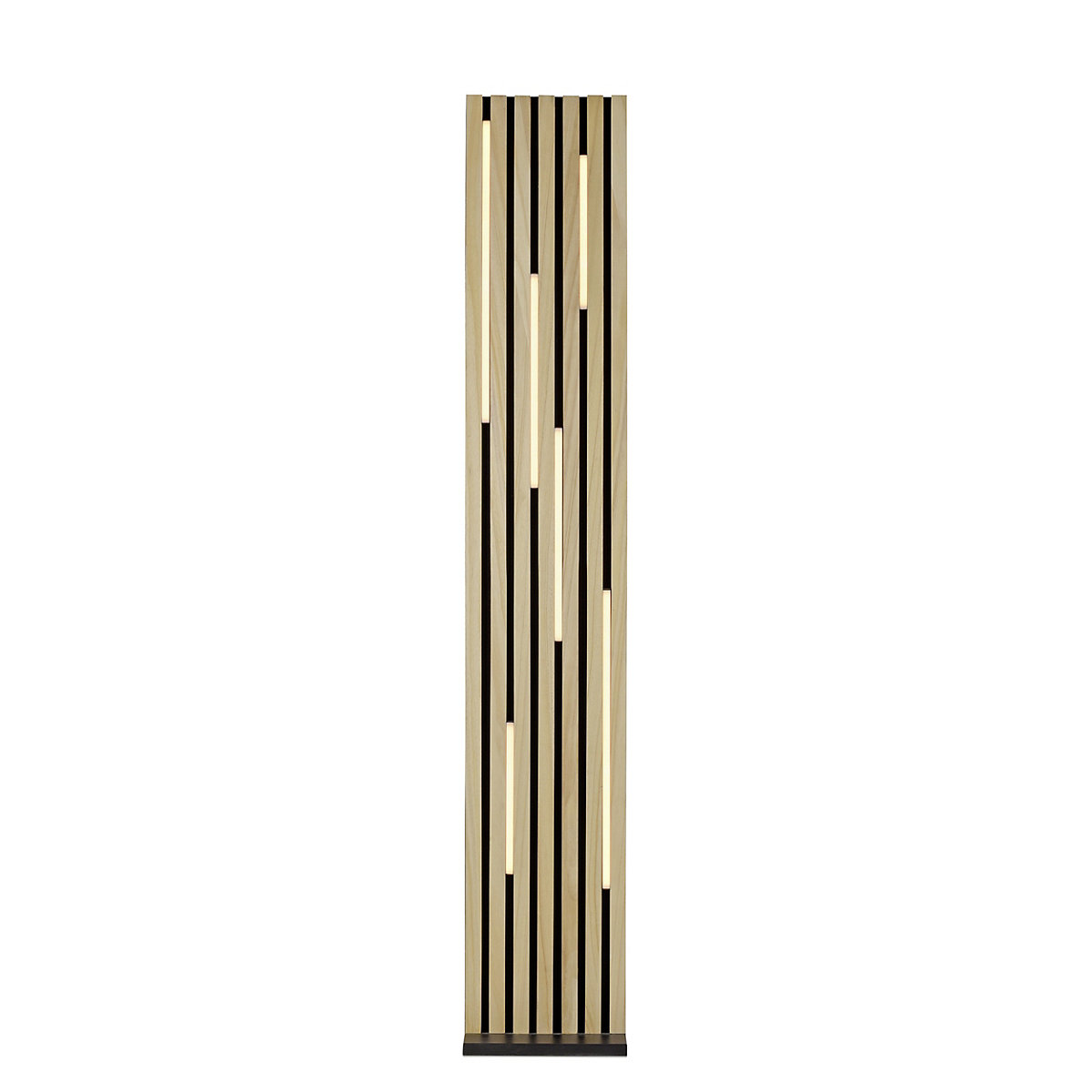 Paul Neuhaus Q-Akustik, lámpara de pie LED madera