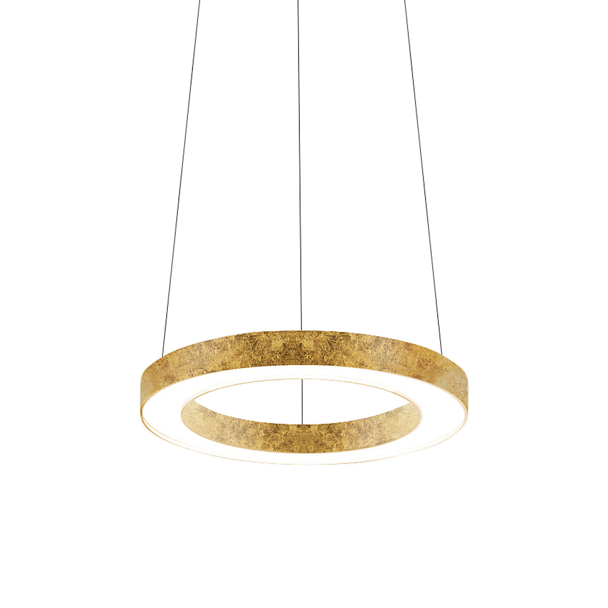 Panzeri Silver Ring, lámpara de suspensión LED